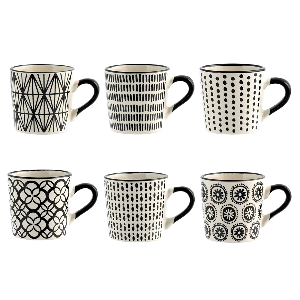 22 cl - Vhera Tazza Té Colori Assortiti In Stoneware Set 6 Pz