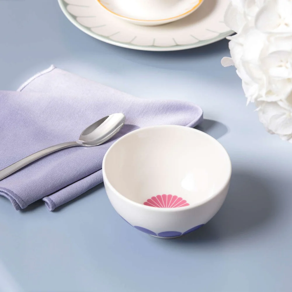22 cl - Fleur Ciotola In Porcellana Premium - Set 4 Pz - Image 3