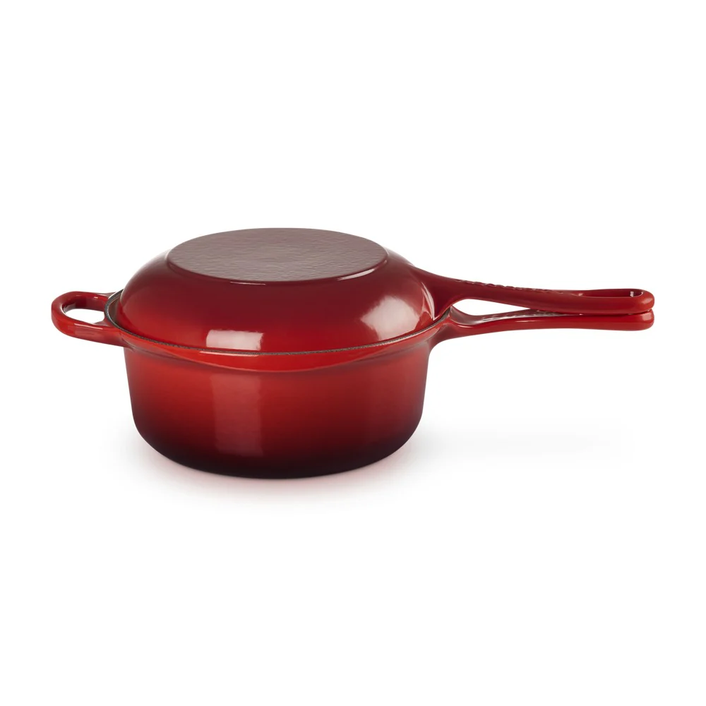 22 cm - Evolution 2in1 Casseruola Con Coperchio Multifunzione In Ghisa Vetrificata - Image 4