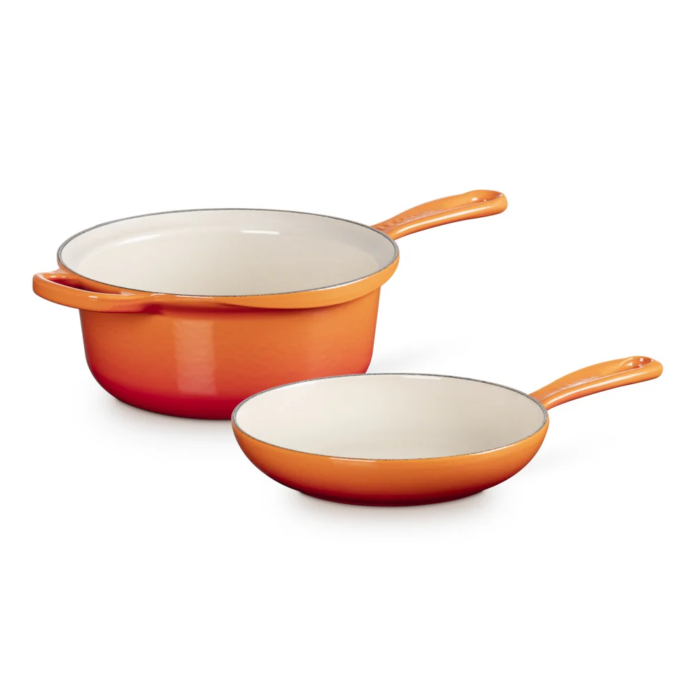 22 cm - Evolution 2in1 Casseruola Con Coperchio Multifunzione In Ghisa Vetrificata - Image 5