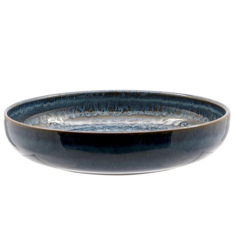 22 cm - Okeanos Piatto Fondo In Stoneware - Set 4 Pz - Image 2