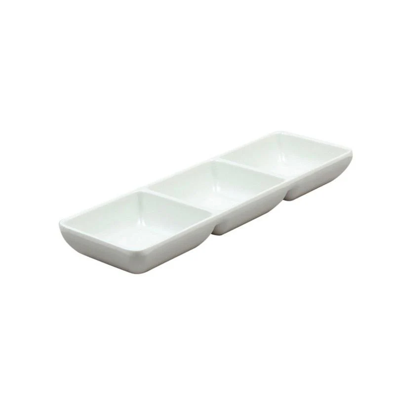 22x7 cm - Oriental Series Piatto Vassoio 3 Scomparti In Melamina
