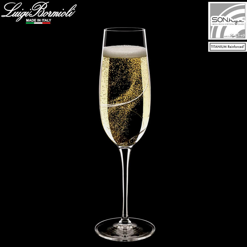 23.5 cl - Aero Calice Flute in Vetro - Set 6 Pezzi - Image 2