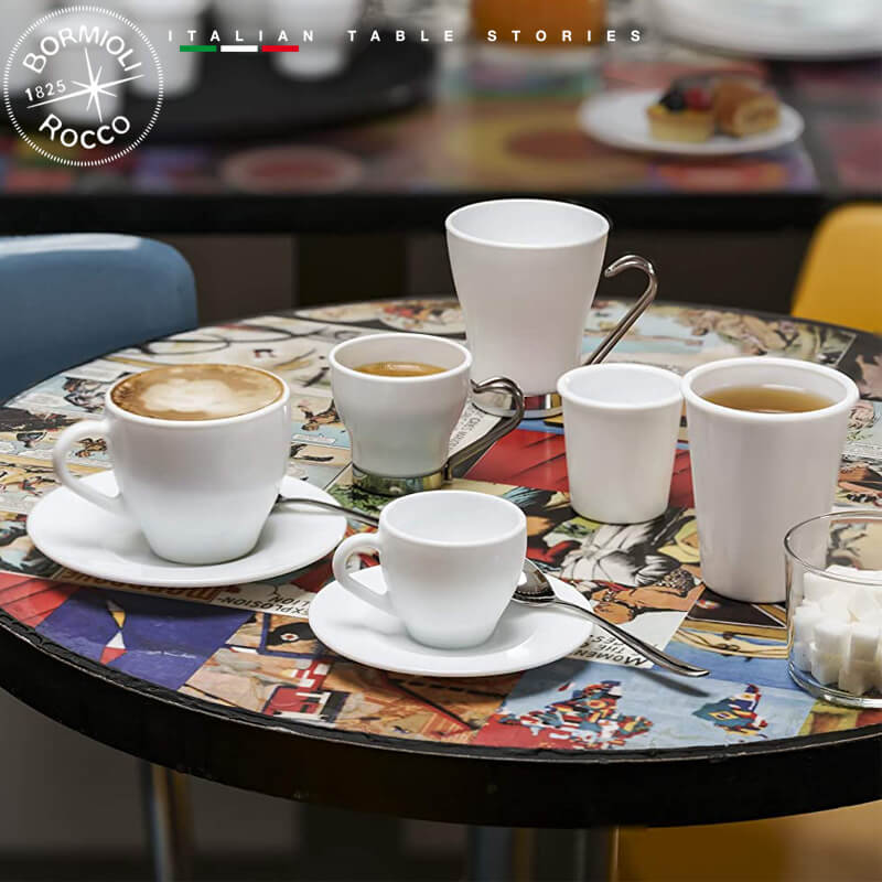 23.5 cl - Aromateca Tazza Cappuccino in Vetro - Set 4 Pezzi - Image 2