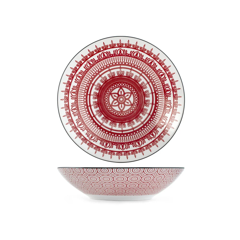 23.5 cm - Nomad Bruno Barbieri Coppa Insalatiera Texture Assortite In Porcellana Premium - Set 2 Pz - Image 2