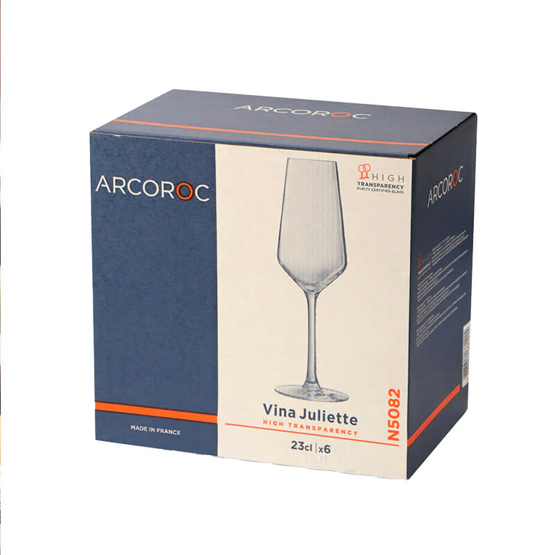 23 cl - Juliette Calice Flute in Vetro - Set 6 Pezzi - Image 4