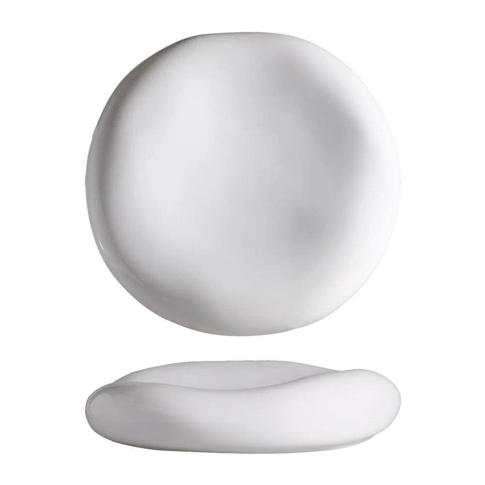 23 cm - Stone Piatto Presentazione Cuscino In Stoneware Set 3 Pz