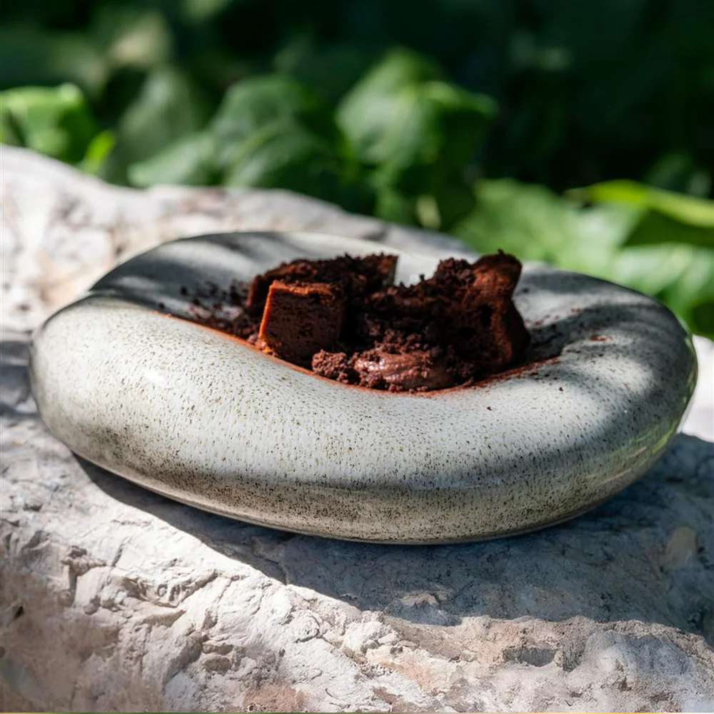 23 cm - Stone Piatto Presentazione Cuscino In Stoneware Set 3 Pz - Image 5