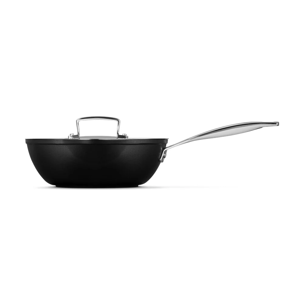 24 cm - Essential Padella Alta Dello Chef Antiaderente Con Doppio Becco In Alluminio - Image 3