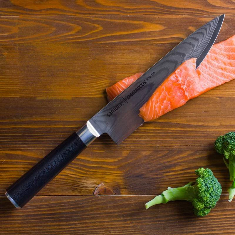 24 cm - Damascus Coltello Cucina In Acciaio di Damasco - Image 2
