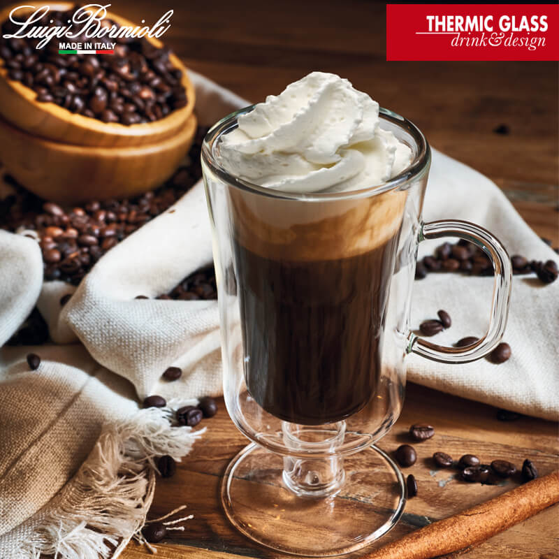 25 cl - Thermic Glass Irish Coffee Bicchiere Cappuccino in Vetro Borosilicato - Set 2 Pezzi - Image 2