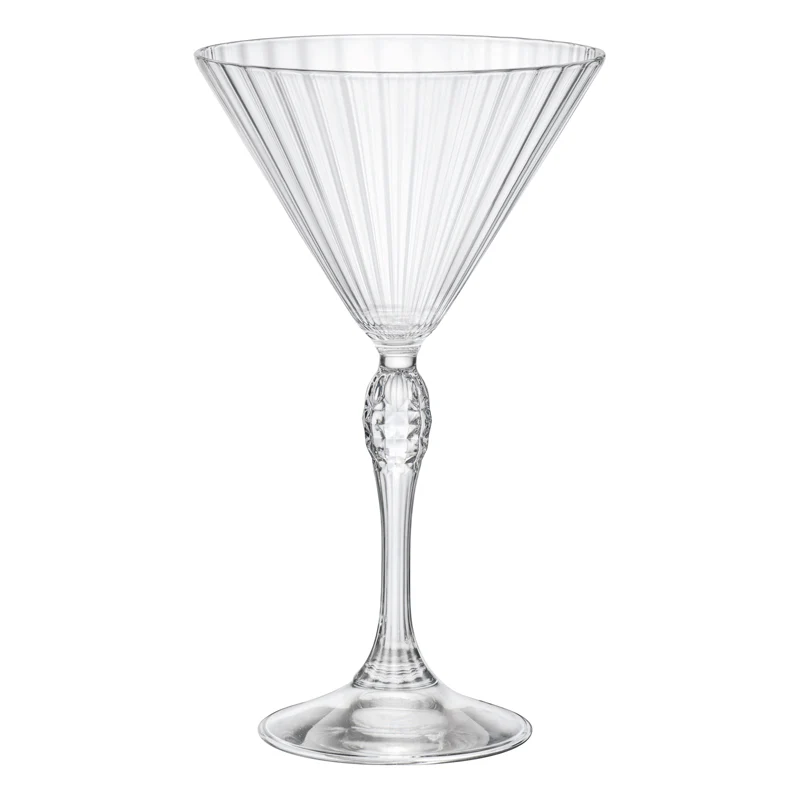 25 cl - America 20s Bicchiere Martini in Vetro - Set 6 Pezzi