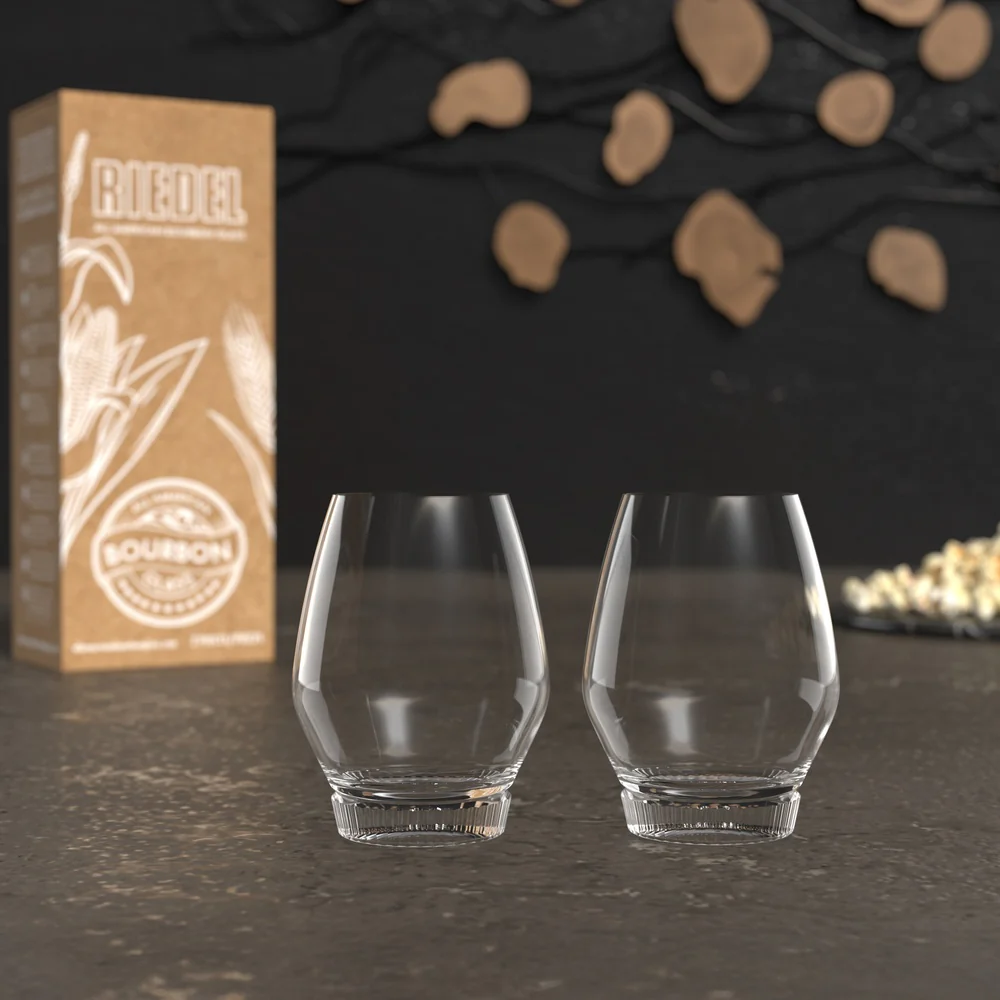25 cl - All American Bourbon Bicchiere Whisky In Vetro Set 2 Pz - Image 2