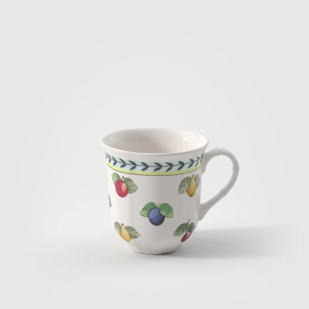 25 cl - French Garden Fleurence Tazza Mug In Porcellana Premium - Set 6 Pz