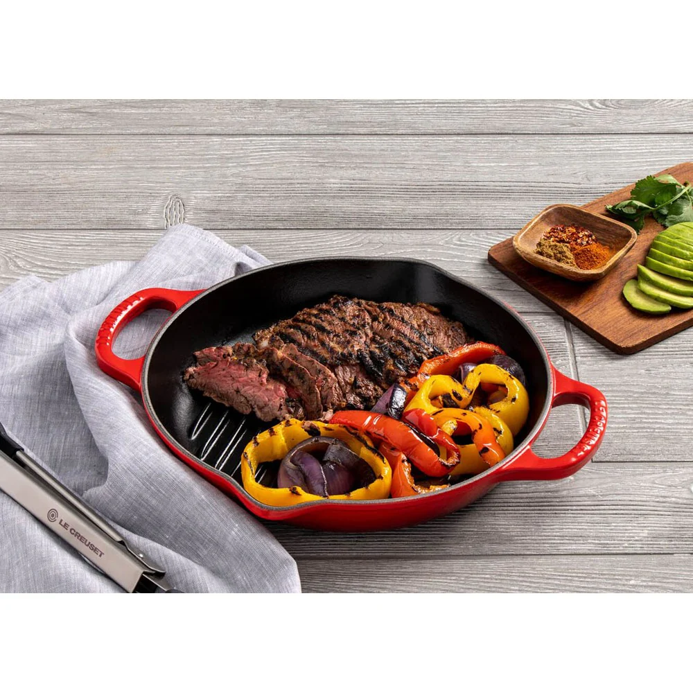 25 cm - Evolution Grill Bistecchiera Quadrato Profondo In Ghisa Vetrificata - Image 11