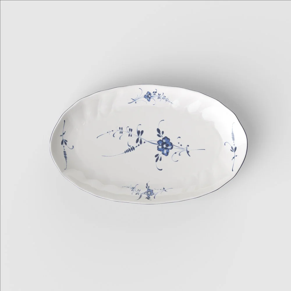 25 cm - Vieux Luxembourg Raviera Piatto Da Portata Ovale In Porcellana Premium