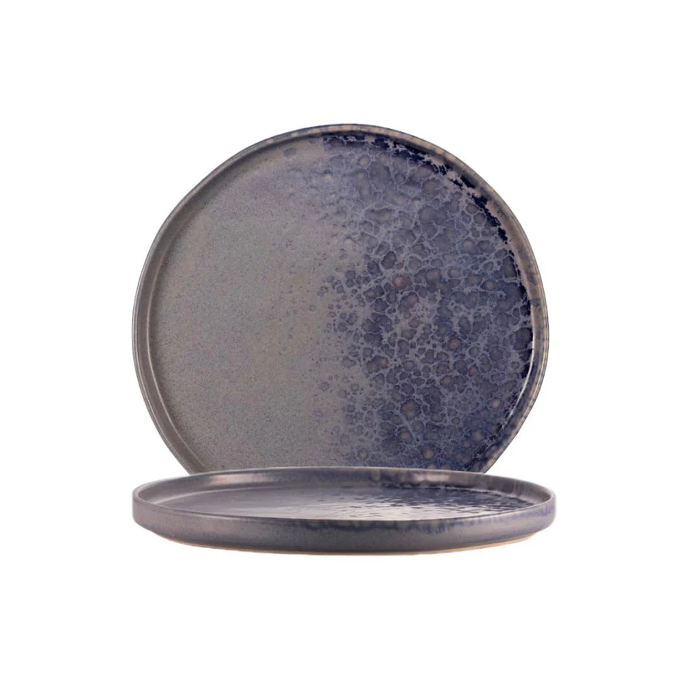 26.5 cm - Phobos Piatto Piano In Stoneware Set 6 Pz - Image 2