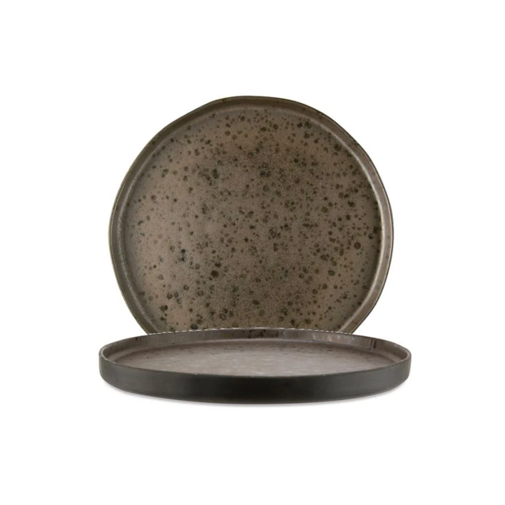 26.5 cm - Phobos Piatto Piano In Stoneware Set 6 Pz - Image 3