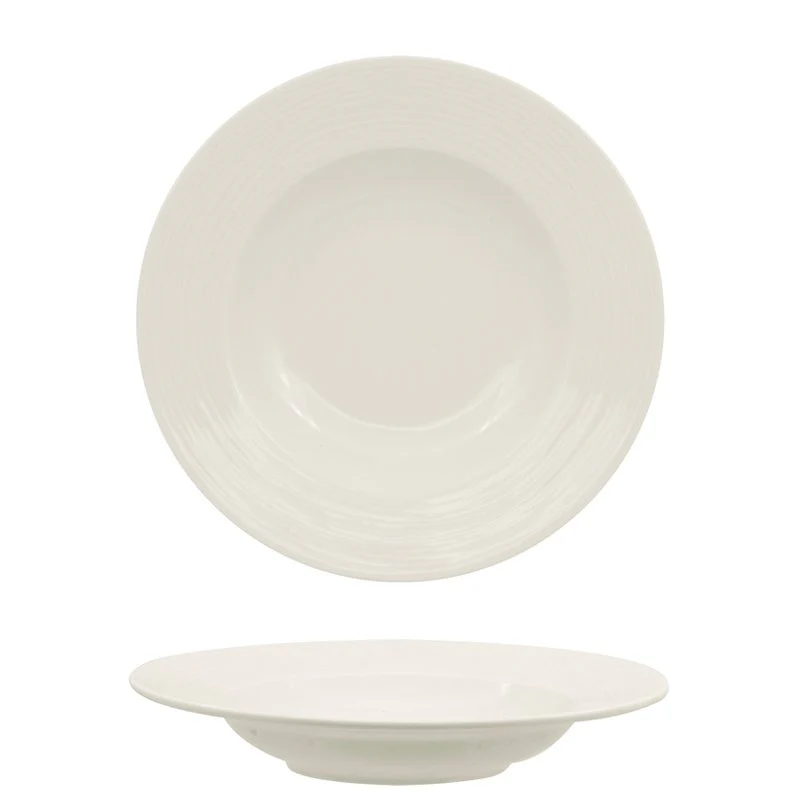 26 cm - Eclipse Piatto Fondo In Porcellana - Set 6 Pz