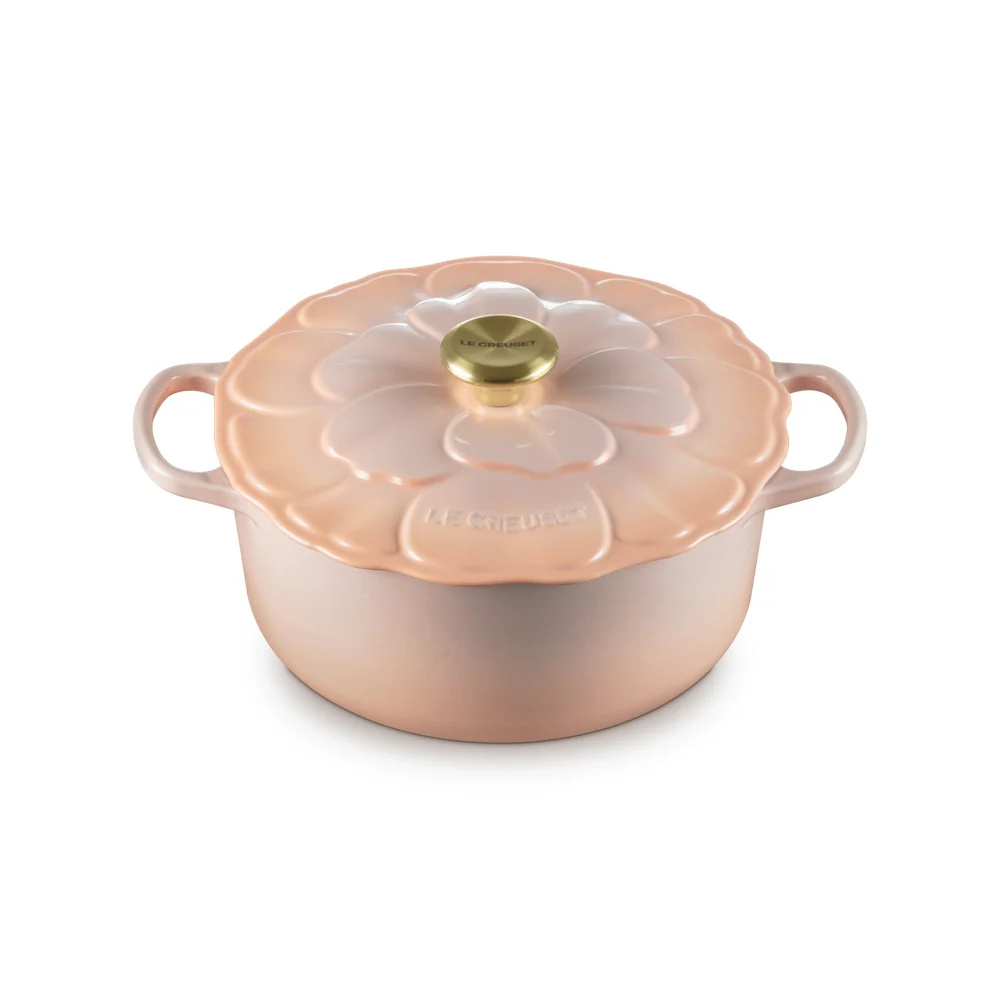 26 cm - Evolution Cocotte Rotonda Con Coperchio a Fiore In Ghisa Vetrificata - Image 15