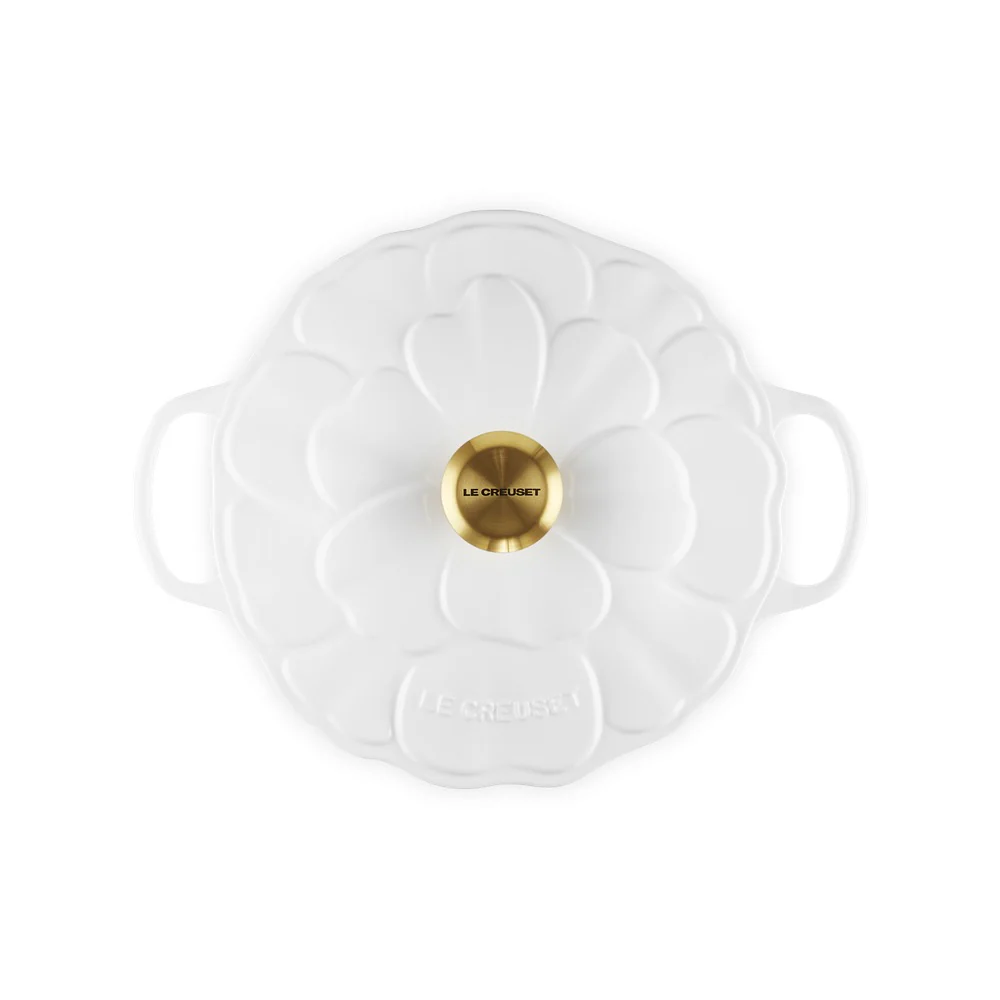 26 cm - Evolution Cocotte Rotonda Con Coperchio a Fiore In Ghisa Vetrificata - Image 4
