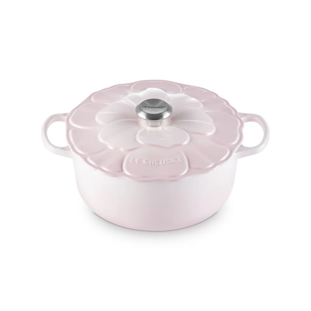 26 cm - Evolution Cocotte Rotonda Con Coperchio a Fiore In Ghisa Vetrificata - Image 9