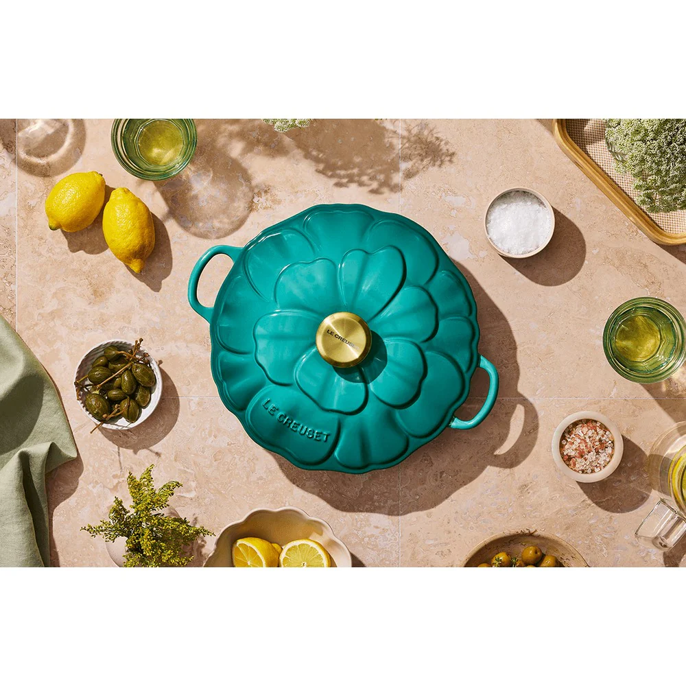 26 cm - Evolution Tegame Basso Rotondo Con Coperchio a Fiore In Ghisa Vetrificata - Image 23