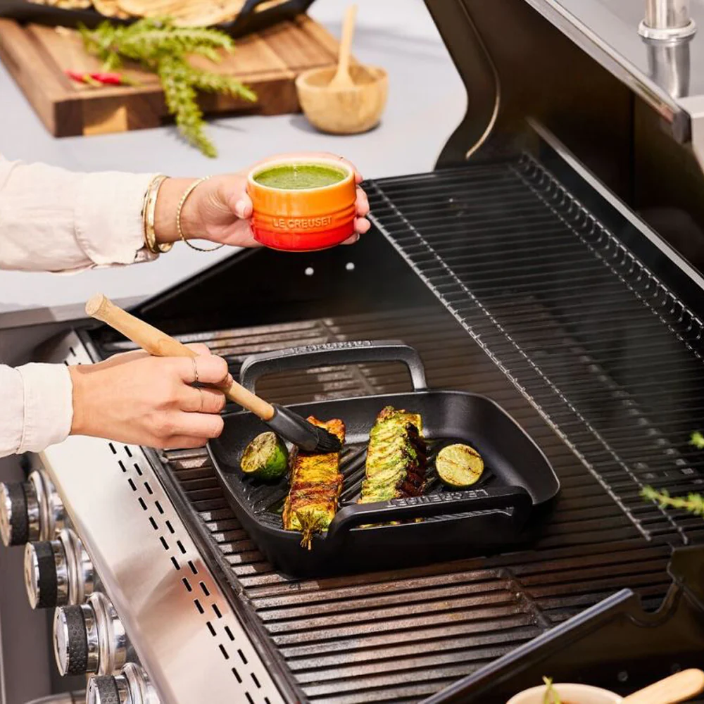 26x26 cm - BBQ Outdoor Grill Quadrato In Ghisa - Image 6
