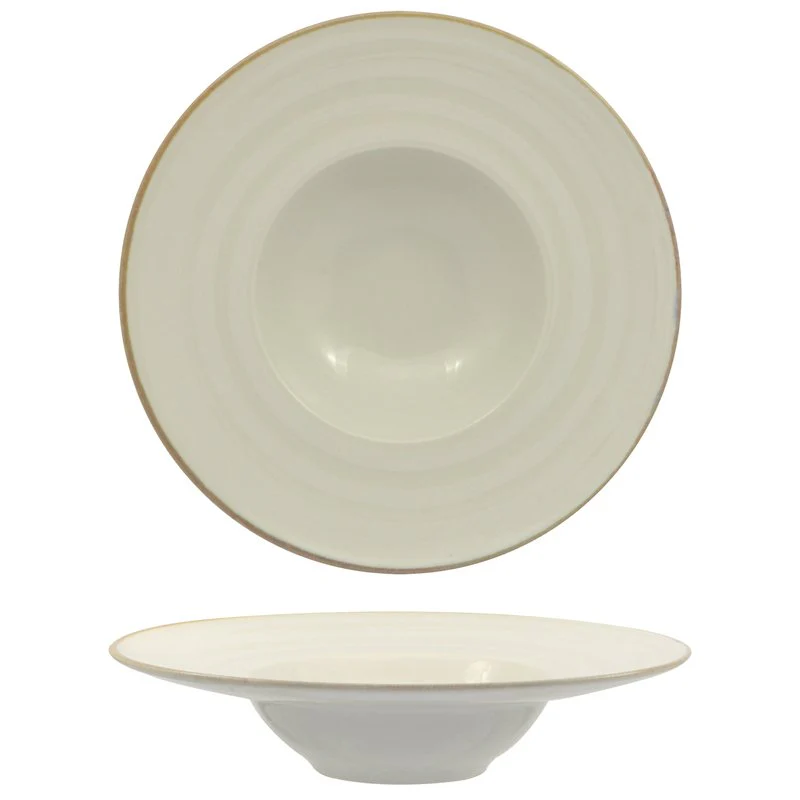 27.5 cm - Vortex Piatto Pasta In Porcellana - Set 6 Pz