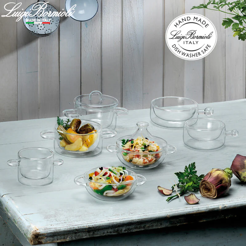 27 cl - Thermic Glass Set Contenitore Ermetico Rotondo In Vetro Termico - Set 2 Pz - Image 2