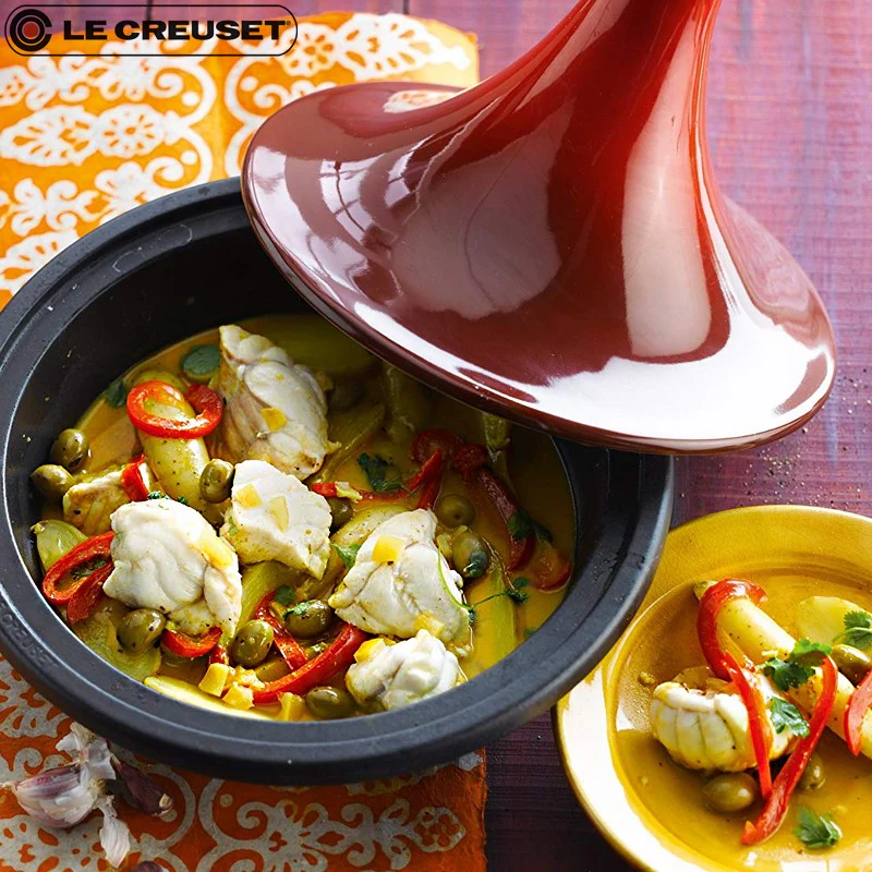 27 cm - Cocotte Tajine In Ghisa e Ceramica - Image 2