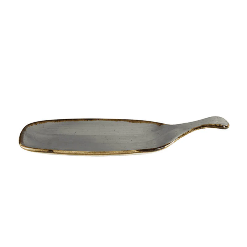28.4x12.3 cm - Stonecast Piatto Vassoio Con Manico Rettangolare In Porcellana Vetrificata - Image 6