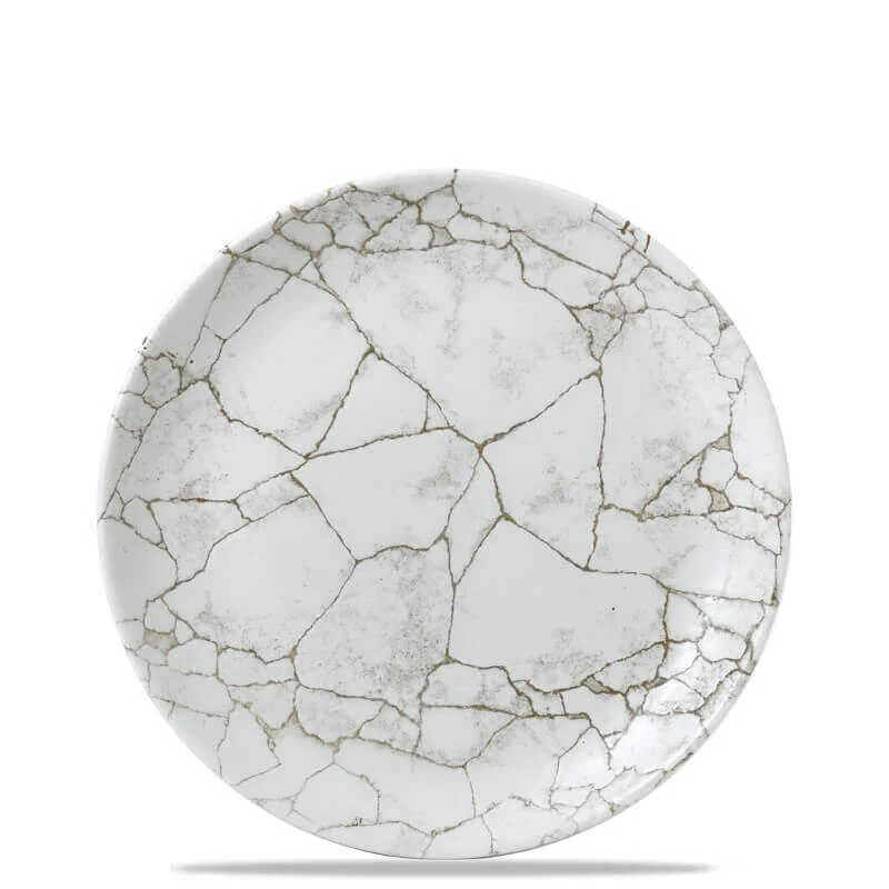 28.8 cm - Studio Prints Kintsugi Piatto Piano In Porcellana Vetrificata
