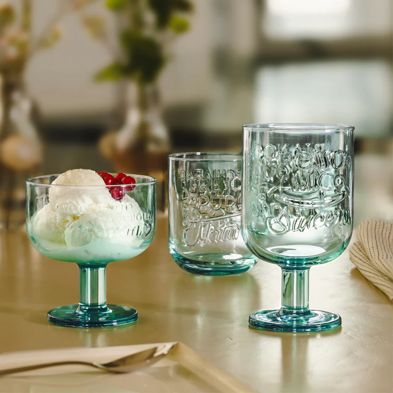 28 cl - Graphica Coppa Dessert in Vetro Temperato - Set 6 Pezzi - Image 5