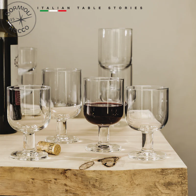 28 cl - Hosteria Calice Vino Rosso in Vetro Temperato - Set 6 Pezzi - Image 2