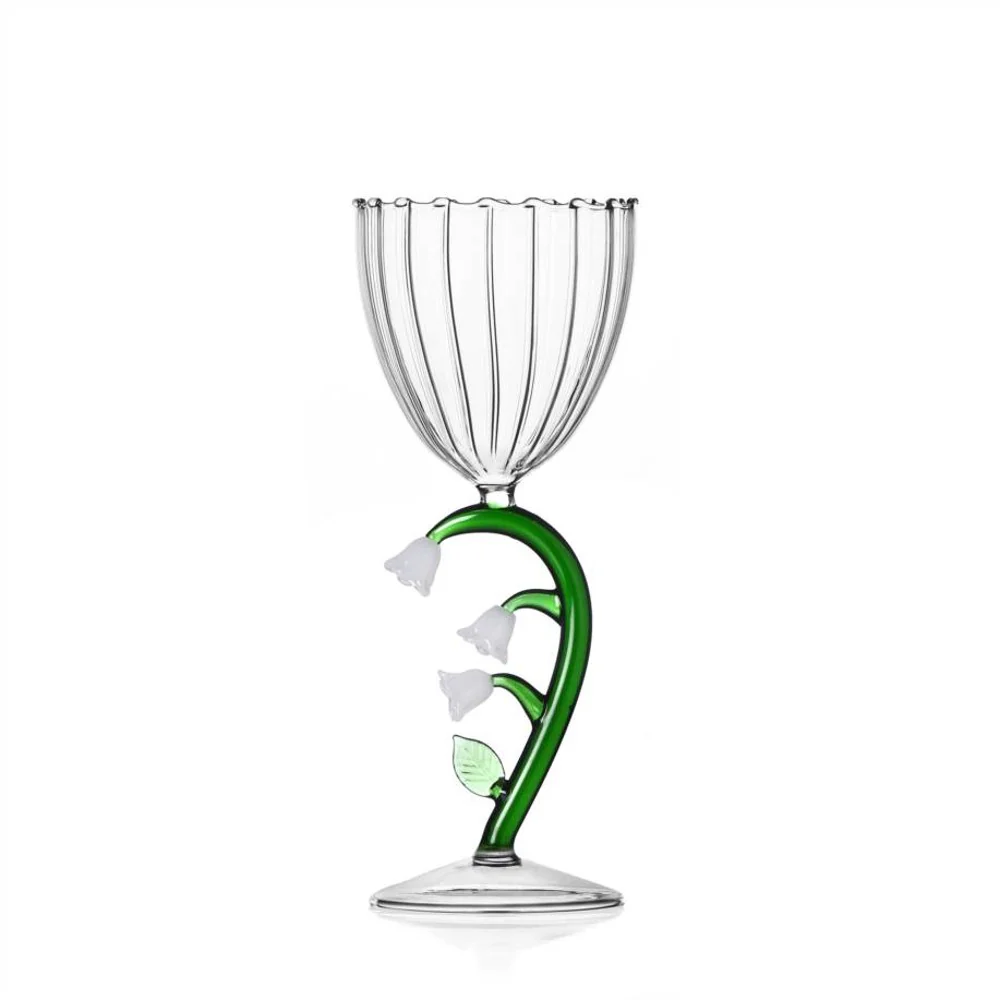 28 cl - Botanica Fiore Calice Multiuso Effetto Ottico In Vetro Borosilicato - Image 2