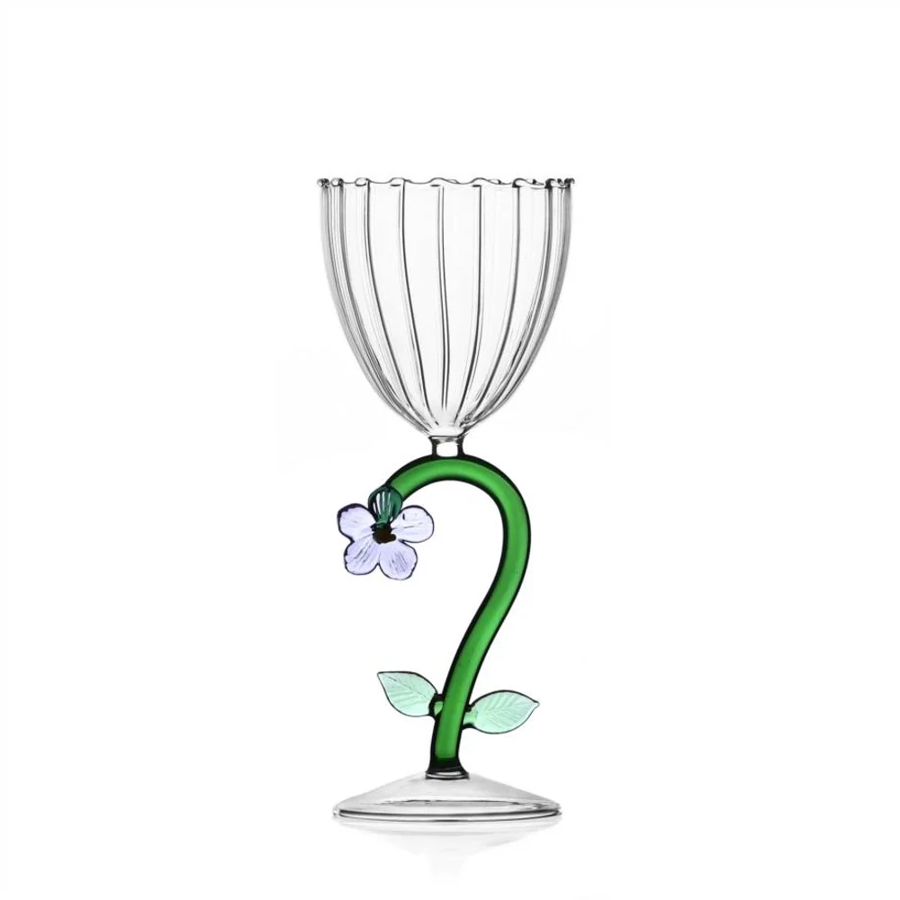 28 cl - Botanica Fiore Calice Multiuso Effetto Ottico In Vetro Borosilicato - Image 3