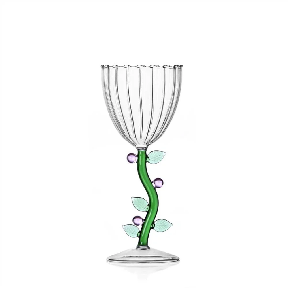 28 cl - Botanica Fiore Calice Multiuso Effetto Ottico In Vetro Borosilicato - Image 4