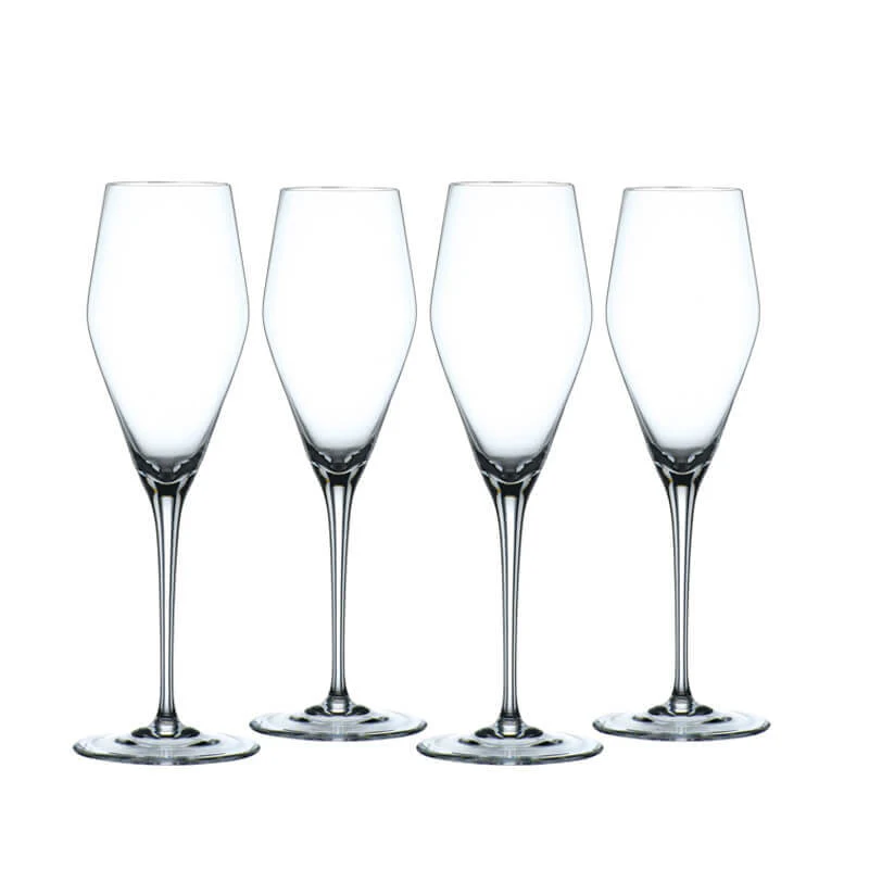 28 cl - ViNova Calice Flute in Vetro - Set 4 Pezzi