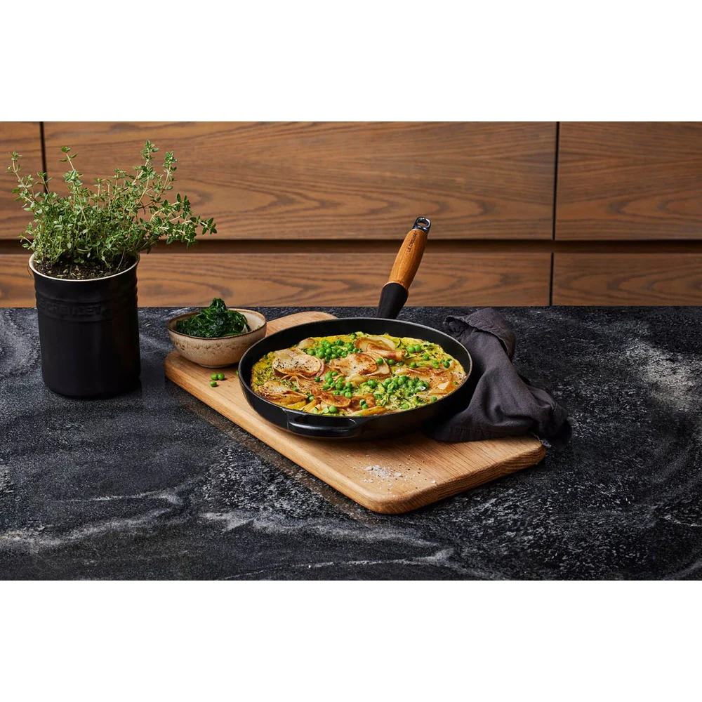 28 cm - Evolution Padella Bassa In Ghisa Vetrificata Con Manico In Legno - Image 6