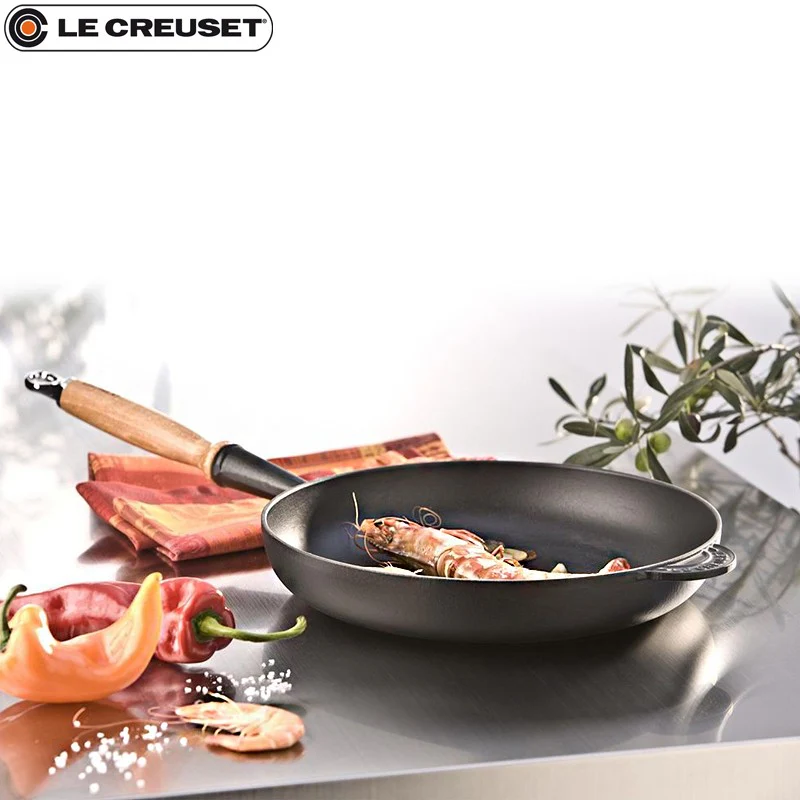28 cm - Evolution Padella Alta In Ghisa Con Manico In Legno - Image 4