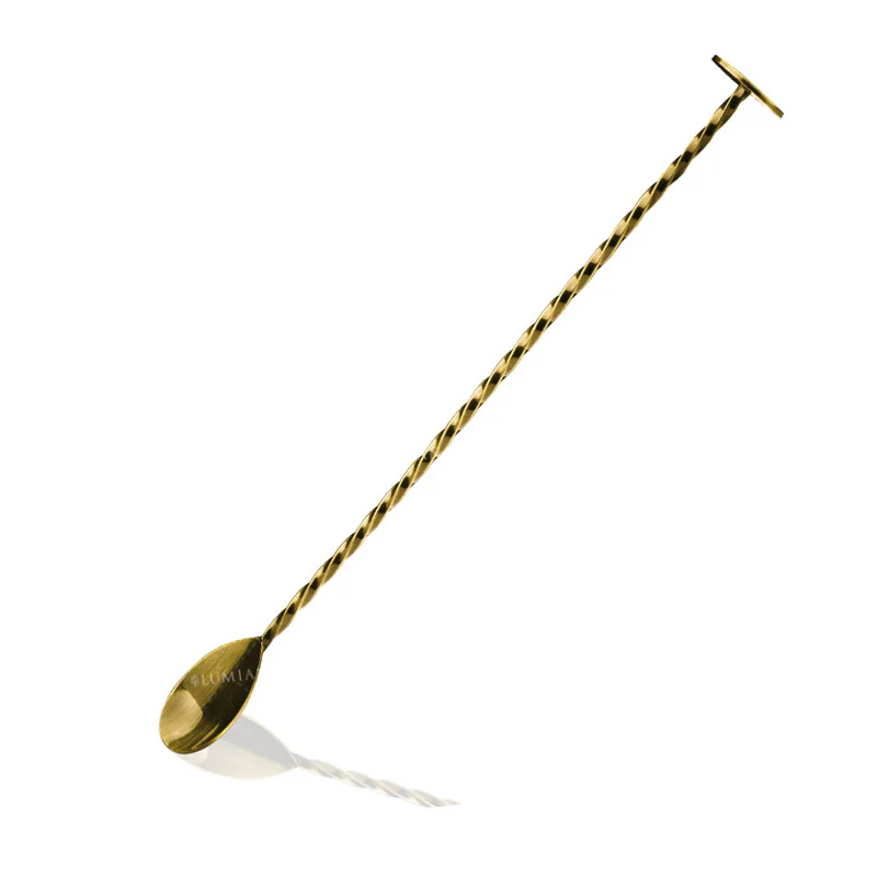 28 cm - Muddler Bar Spoon Cucchiaio Miscelatore In Acciaio Inox - Image 4