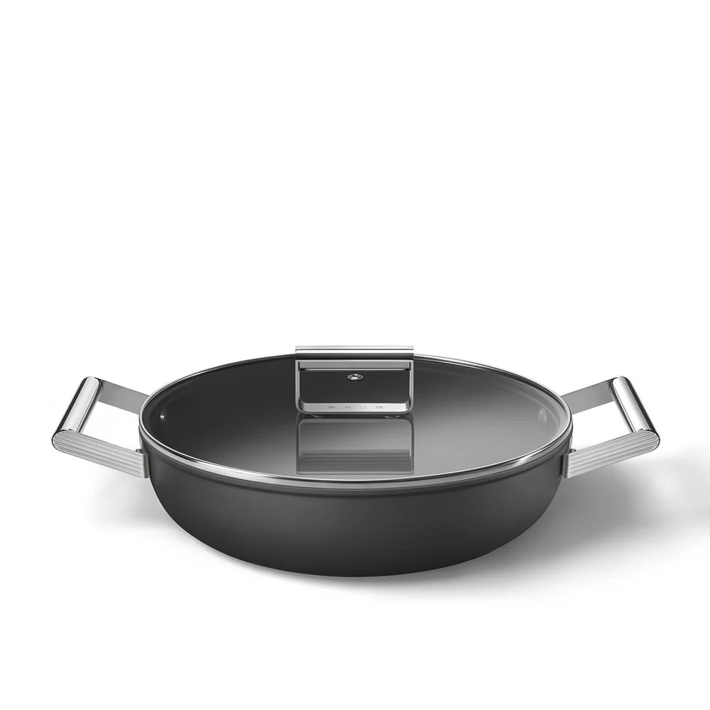 28 cm - Cookware Tegame Basso Antiaderente Ceramico In Alluminio Con Coperchio - Image 12