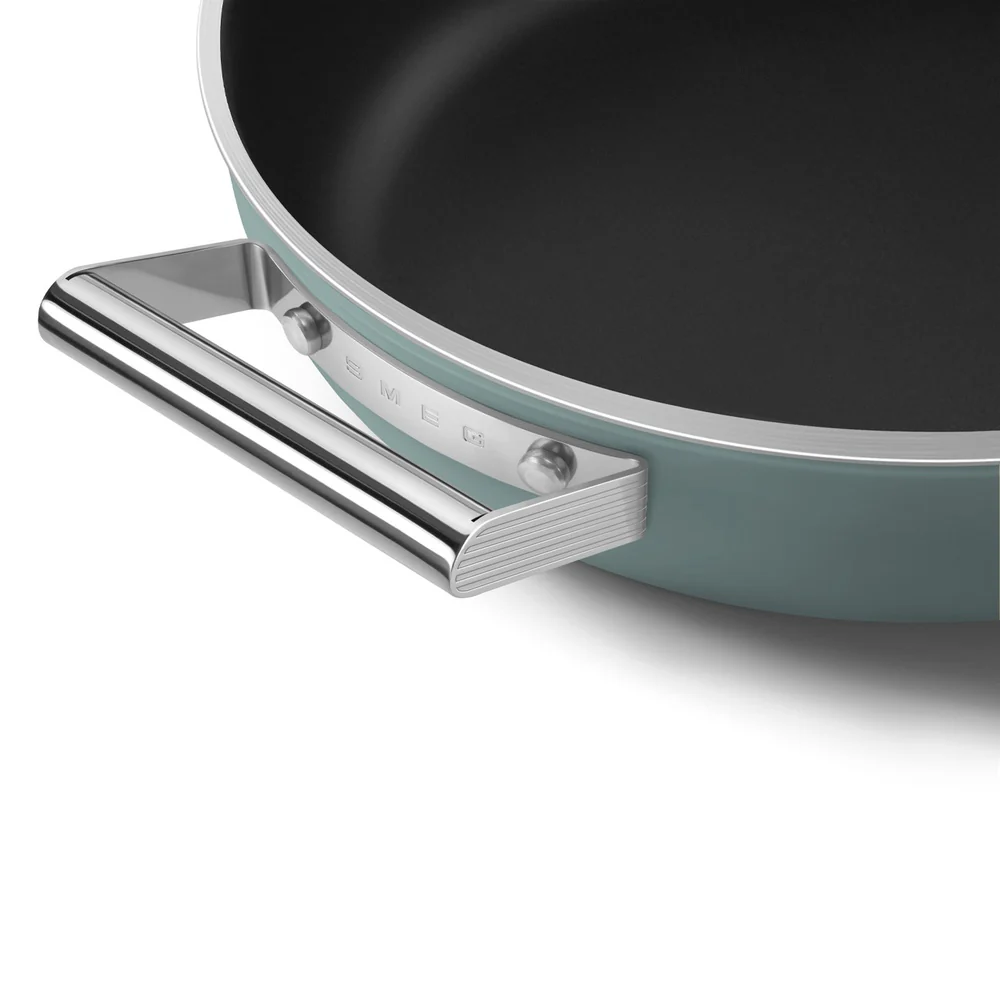 28 cm - Cookware Tegame Basso Antiaderente Ceramico In Alluminio Con Coperchio - Image 17