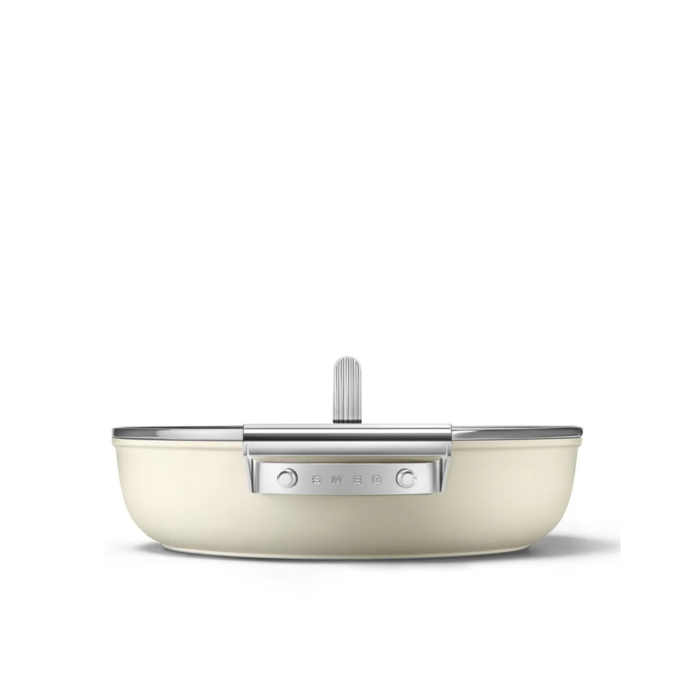28 cm - Cookware Tegame Basso Antiaderente Ceramico In Alluminio Con Coperchio - Image 3