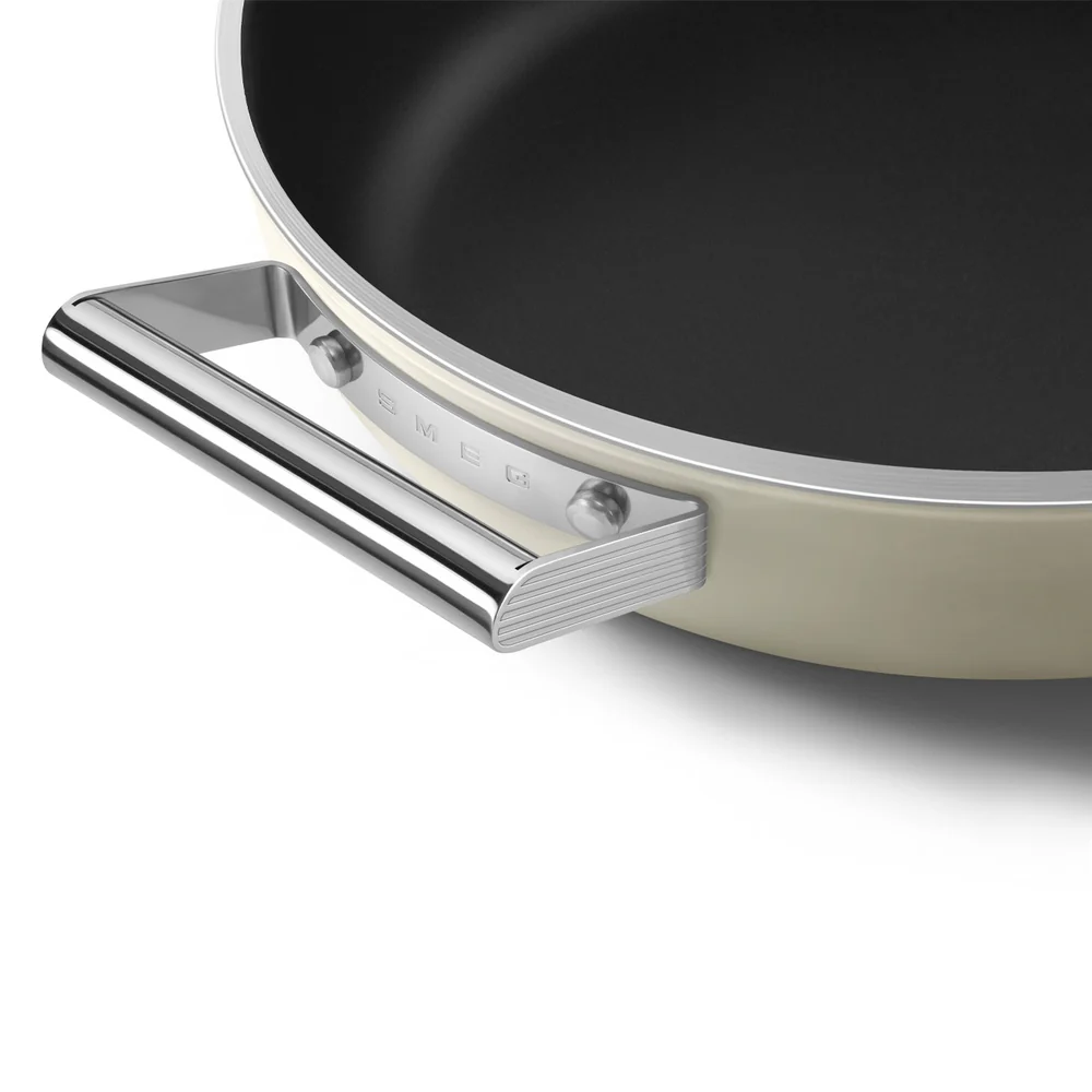 28 cm - Cookware Tegame Basso Antiaderente Ceramico In Alluminio Con Coperchio - Image 5