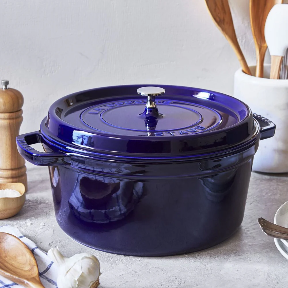 28 cm - Cocotte Casseruola Rotonda In Ghisa Smaltata - Image 2