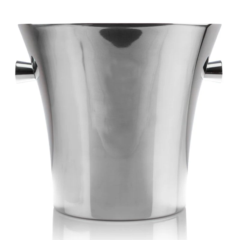 Ø 28 x H 23.4 cm - Winston Secchiello Champagne Per 2 Bottiglie In Acciaio Inox