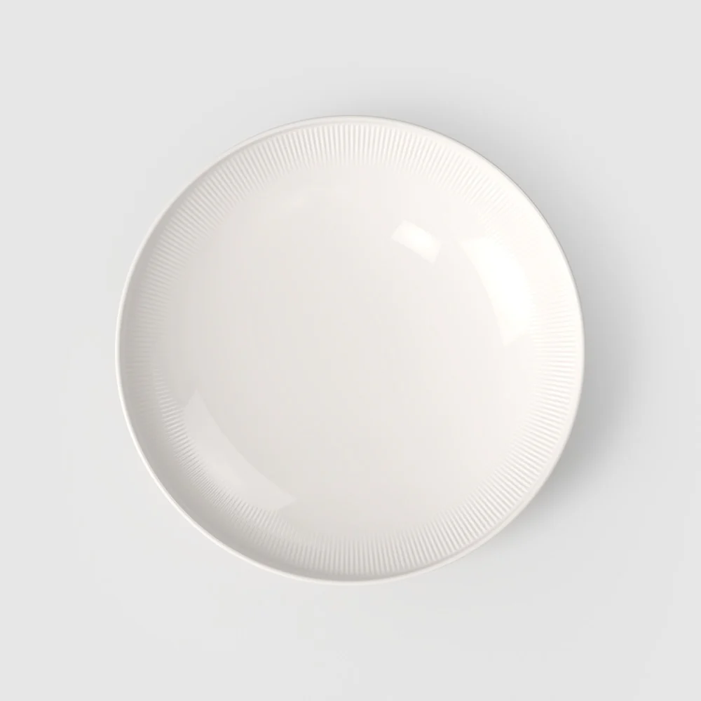29.1 cm - Afina Piatto Fondo Senza Falda In Porcellana - Set 4 Pz