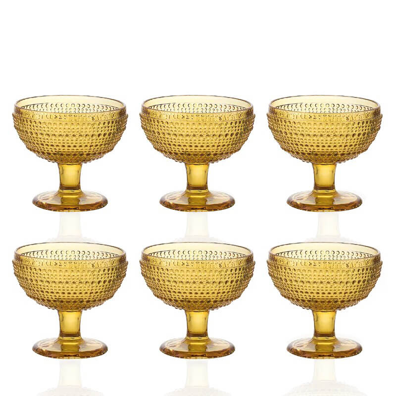 29 cl - Diamante Coppa Dessert in Vetro - Set 6 Pezzi - Image 4